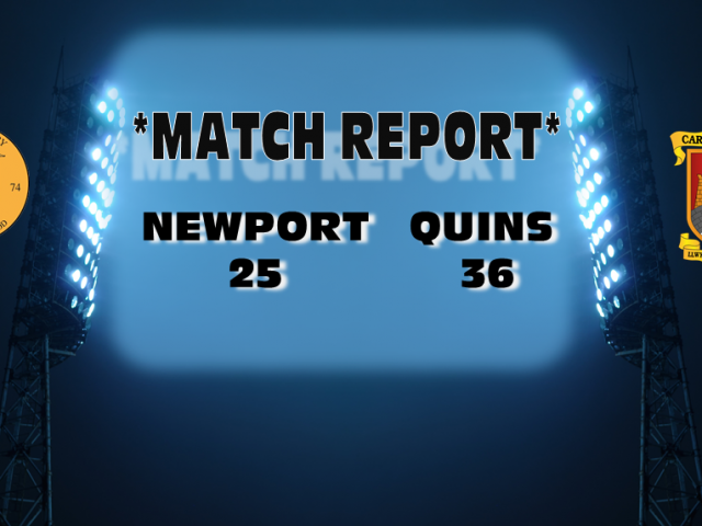 Match Report: Newport 25  Quins 36