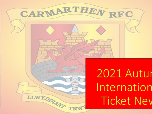 2021 Autumn Internationals – Important Ticket Information