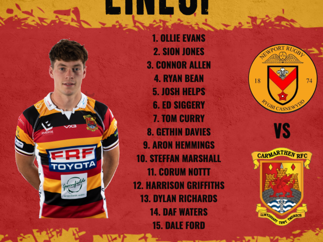 Quins travel to Newport on Tuesday evening