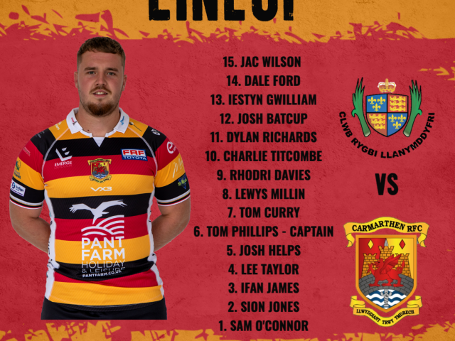 Quins team for Christmas Derby