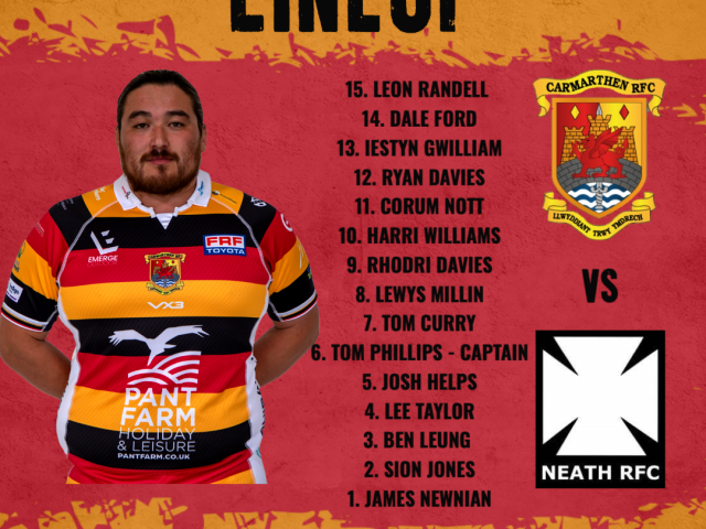 QUINS TEAM TO FACE NEATH