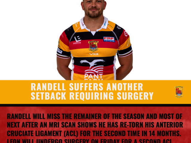 RANDELL RECIEVES NO LUCK