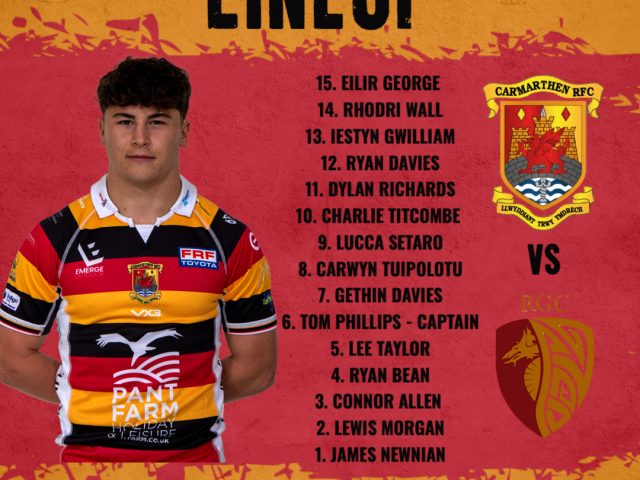 QUINS TEAM TO FACE RGC